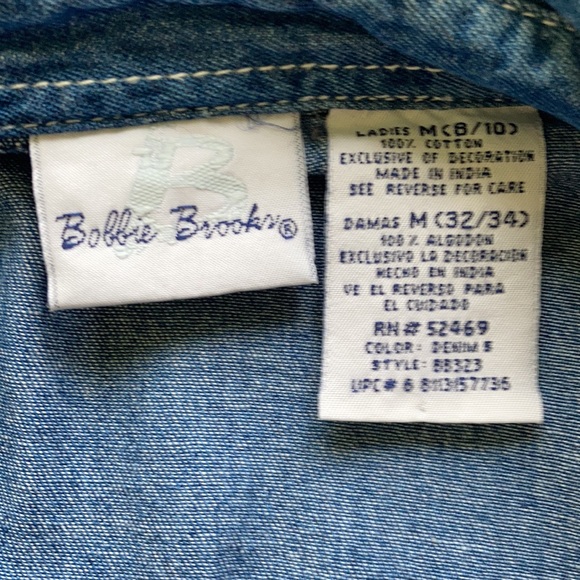 Bobbie Brooks Women’s Denim Holiday Shirt, Medium - Picture 6 of 7